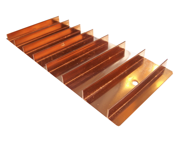 copper ion generation panel, with copper fins.