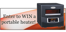enter to win a BioSmart portable quartz infrared heater